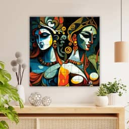 Arts Radha Krishna Abstract