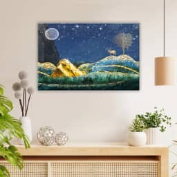 Modern Art Night Landscape