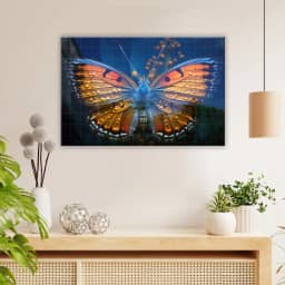 Realistic bright butterfly