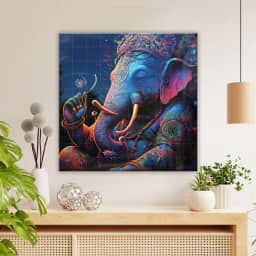 Rainbow Ganesha 