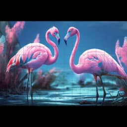 Gorgeous Hybrid Two Flamingo Swan
