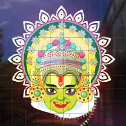 Kathakali Dancer Head