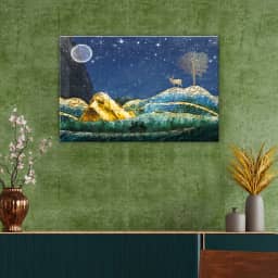 Modern Art Night Landscape
