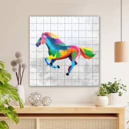 Multicolored Horse Head