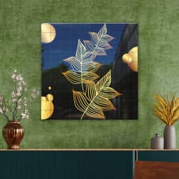 Golden lines floral Leaf
