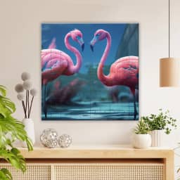 Gorgeous Hybrid Two Flamingo Swan