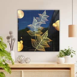 Golden lines floral Leaf