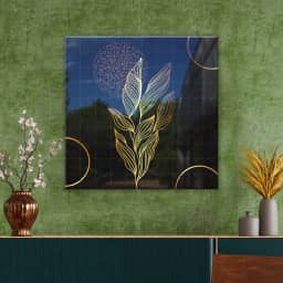 Luxury golden floral Leafs
