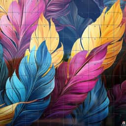 Nature inspired color leaves