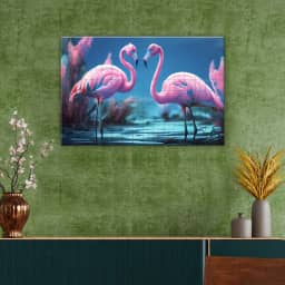 Gorgeous Hybrid Two Flamingo Swan