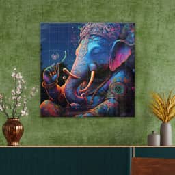 Rainbow Ganesha 