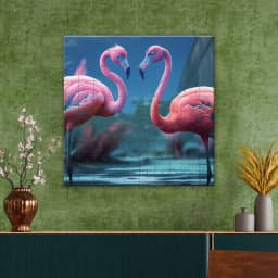 Gorgeous Hybrid Two Flamingo Swan