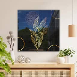 Luxury golden floral Leafs