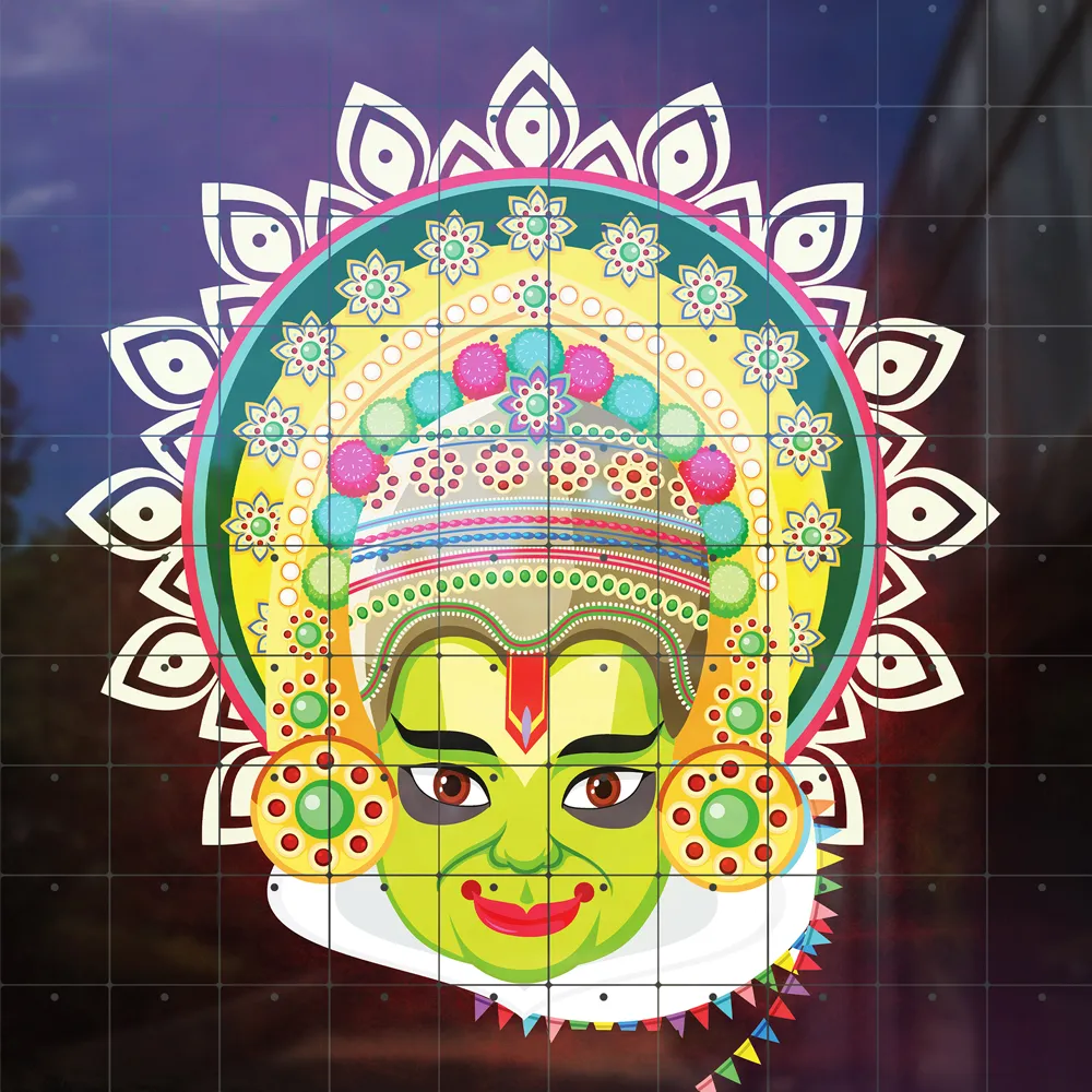 Kathakali Dancer Head
