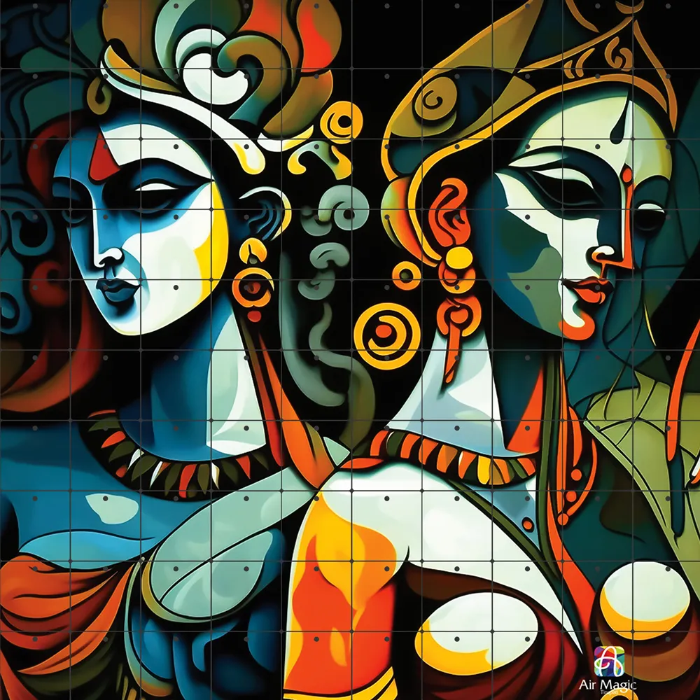 Arts Radha Krishna Abstract