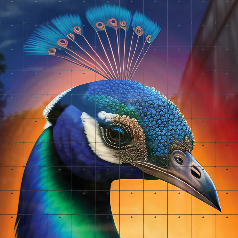 Peacock full color shine